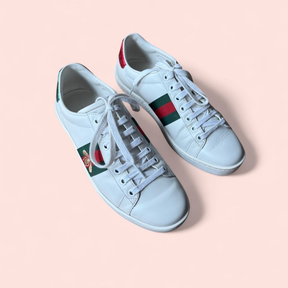 Gucci Ace Bee Embroidered Sneakers
